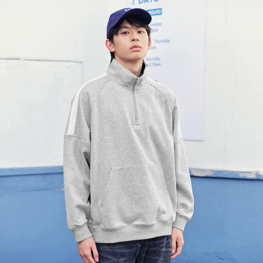 gxg.jeans男装冬季双色刺绣设计立领卫衣JFD13100141* 商品图1