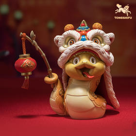 铜师傅《金蛇迎福》客厅桌面蛇年铜摆件 家居工艺品 蛇年吉祥物