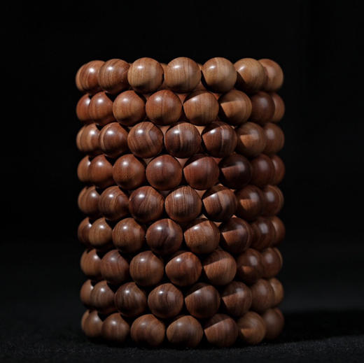 【青山特惠】1.5*15颗沉水级黑肉印度迈索尔正区老山檀 手串 L26 商品图8