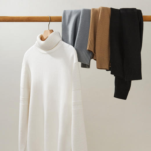 gxg.jeans【4色可选】男装秋冬季基础简约打底衫高领毛衣男J24D11006634 商品图1