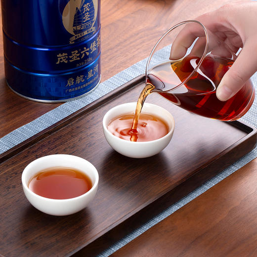 茂圣丨启航 星河 陈香 广西梧州六堡茶  黑茶 一级 2016年 250g 礼罐配手提袋 商品图5