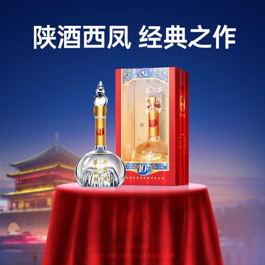 华山论剑西凤酒10年45度珍酿礼盒装  凤香型粮食白酒  百亿西凤代表之作 商品图0