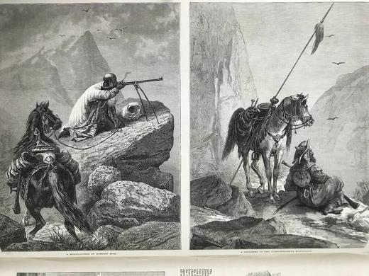 41*30cm！1875年下半年 伦敦新闻画报 数百幅版画插图 布脊精装8开 商品图5