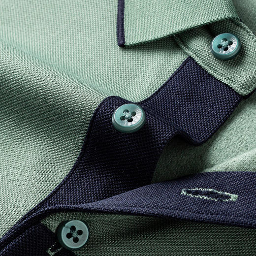 罗蒙男士Polo衫含羊毛蚕丝保暖舒适商务polo衫男长袖t恤男t恤 商品图6