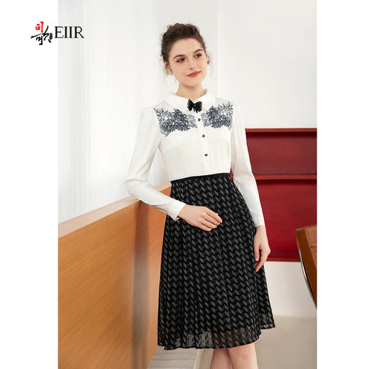 司歌衬衫连衣裙长袖假两件春秋A901047X 商品图0