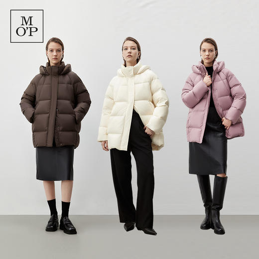 Marc O'Polo/MOP2024冬季新款白鸭绒中长款保暖时尚面包羽绒服女 商品图2