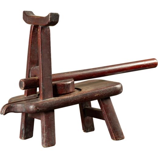 清 榉木甘蔗床 商品图5