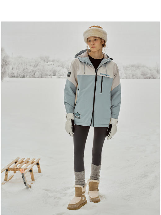 Teenie Weenie小熊撞色雪地靴女秋冬鞋TTAP24FV10X 商品图2