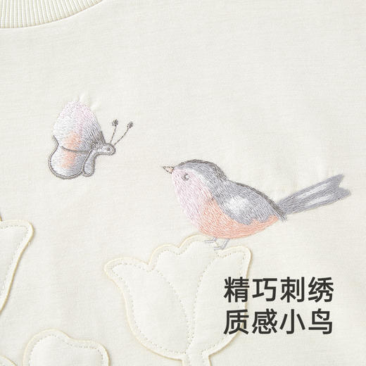 【商场同款】英氏儿童T恤春夏季长袖女宝卫衣中大童上衣2025新款 商品图3