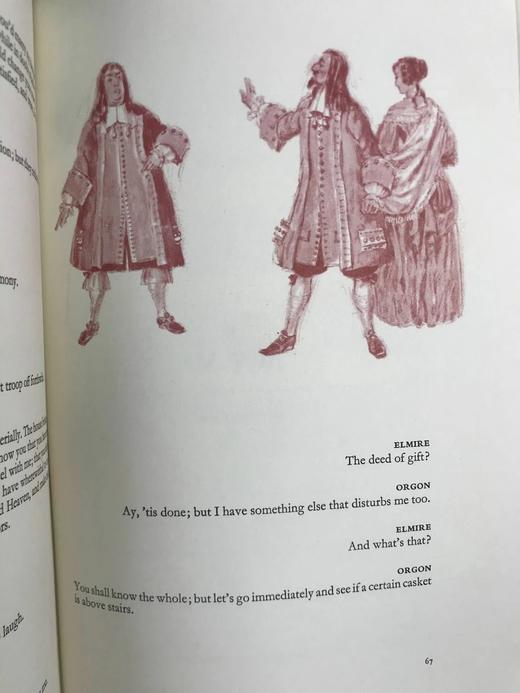 莫里哀两部戏剧《伪君子》《贵人迷》 配多幅插图 豪华皮装16开 商品图13