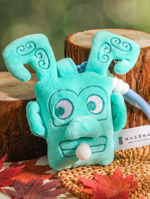 双面神人青铜头像捏捏毛绒挂件 商品图2