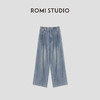 ROMI STUDIO“冰感牛仔”高支竹节纤维轻薄垂顺直筒牛仔裤 24SSN764 商品缩略图0