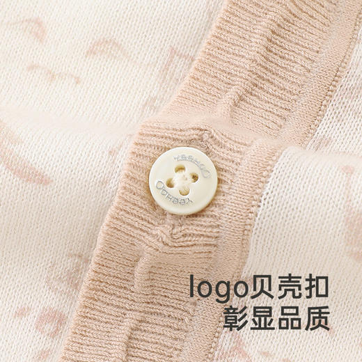 【高定系列】英氏儿童毛衣春长袖百搭男童针织衫2025新款开衫外套 商品图2