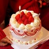 【复古奶油花边草莓蛋糕】 商品缩略图0