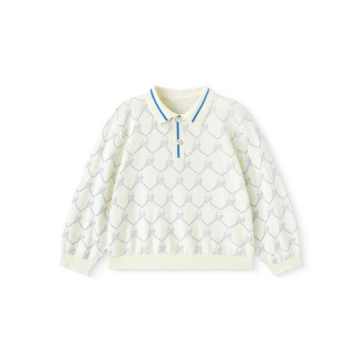 【商场同款】英氏儿童毛衣春夏长袖男童纯棉针织衫2025新款毛衫 商品图4