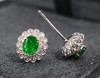 1ct刻面祖母绿耳钉 商品缩略图1