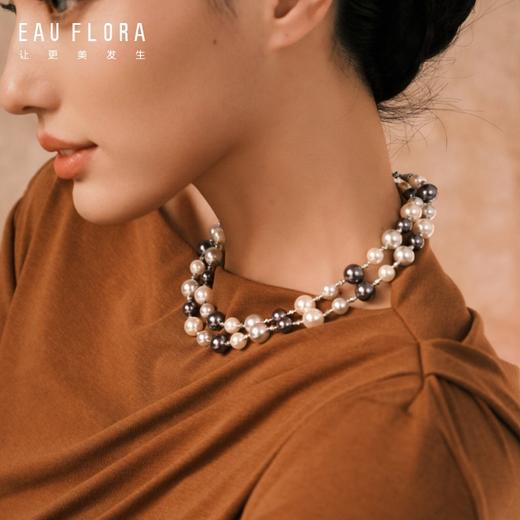 『星河节拍』混色长款仿珍珠项链 商品图1