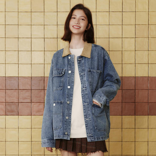 gxg.jeans男装   春季热卖翻领牛仔夹克J24D1E800471 商品图1