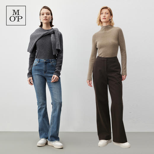 【100%绵羊毛】Marc O'Polo/MOP2024冬季新款高领打底针织衫女士 商品图1