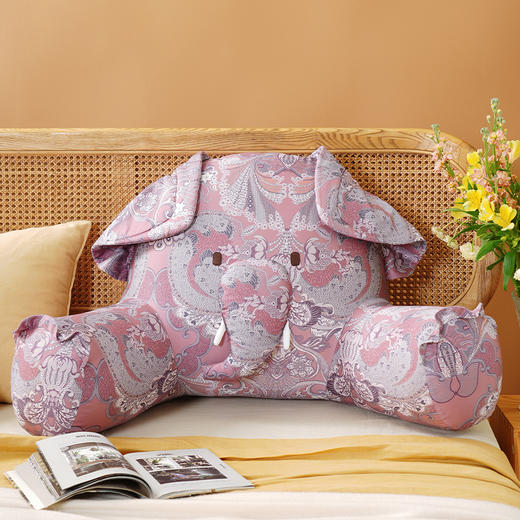 红蓝大象多功能腰靠软包大靠背卧室榻榻米护腰枕沙发飘窗可拆洗 商品图5