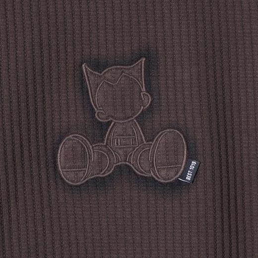 WY652新款时尚个性美式纯色卡通刺绣圆领长袖卫衣情侣百搭宽松 商品图3