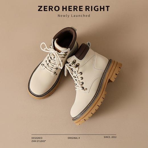 ZHR则则厚底防滑马丁靴防水女靴大黄靴2024秋季新款ins百搭工装靴 商品图7