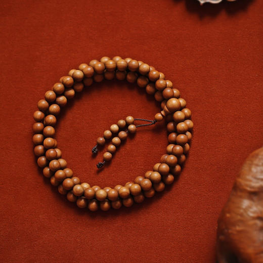 【青山特惠】0.6*108颗/ 0.8*108颗 印度迈索尔正区老山檀 红肉级老料手串 L18 商品图2