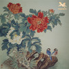 铜师傅 手工錾刻 铜雕画《国色之春》客厅玄关画沙发背景墙装饰画 商品缩略图3