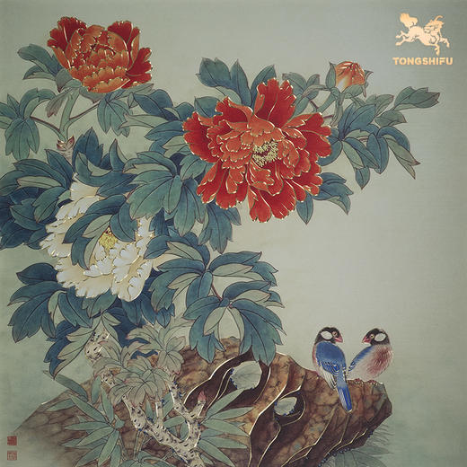 铜师傅 手工錾刻 铜雕画《国色之春》客厅玄关画沙发背景墙装饰画 商品图3