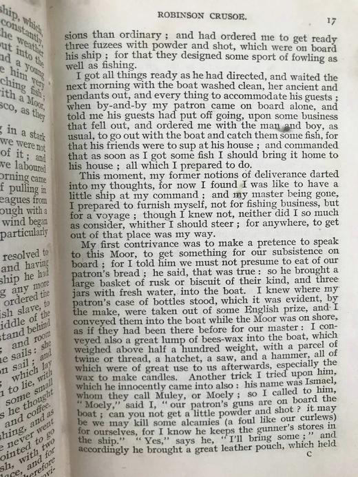 约19世纪中期 笛福《鲁宾逊漂流记》 真皮精装64开 商品图3