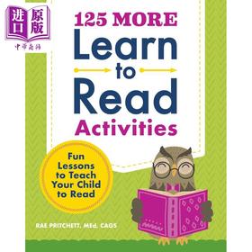 【中商原版】125个学习阅读活动 125 More Learn to Read Activities Teach Your Child to Read 英文原版小学英语练习 5-7岁