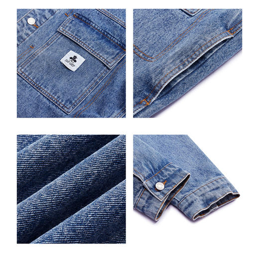 gxg.jeans男装冬季热卖夹克翻领棉蓝色夹克JEX12100384 商品图3