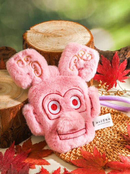 双面神人青铜头像磁吸毛绒挂件 商品图2