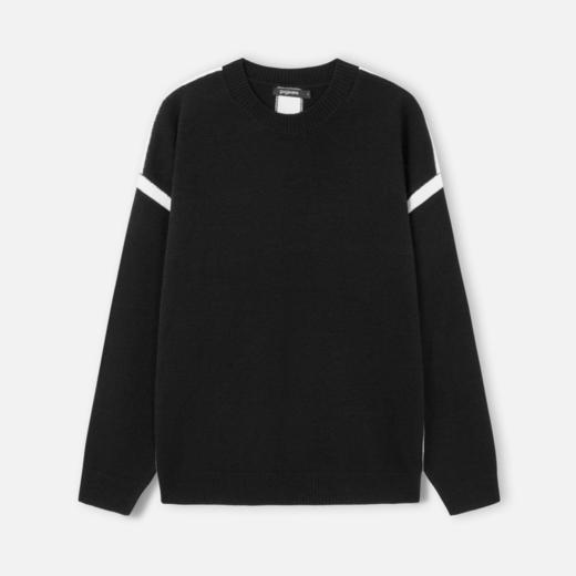 gxgjeans男装冬季青年男撞色休闲圆领毛衫潮 商品图4