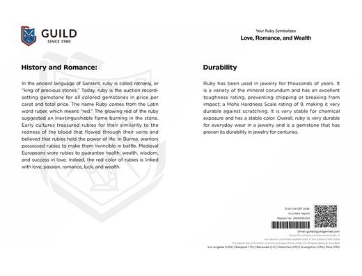 0.77ct刻面红宝石戒指 商品图4