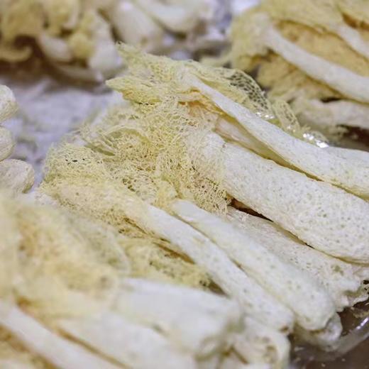 竹荪  不熏硫 不染色   脆香可口 甄选古田原产地长裙竹荪 原色无硫轻加工  气味芬芳 原味原香 营养丰富 商品图4