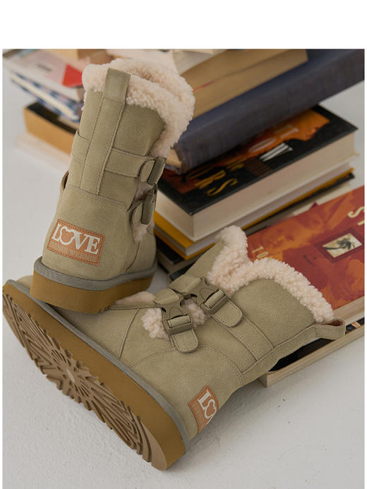 Teenie Weenie小熊撞色雪地靴女秋冬鞋TTAP24FV10X 商品图4