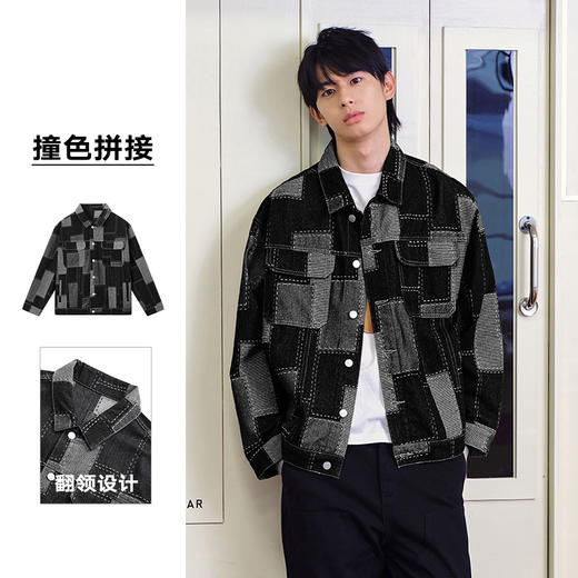 gxg.jeans男装  春季热卖翻领牛仔夹克JHF1E800561 商品图3