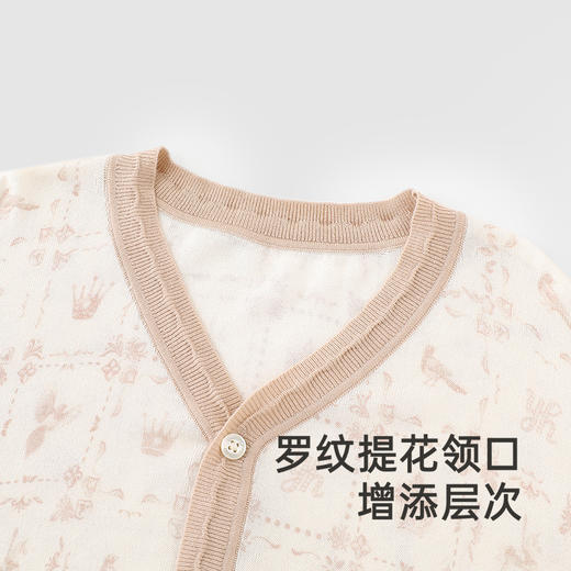 【高定系列】英氏儿童毛衣春长袖百搭男童针织衫2025新款开衫外套 商品图3