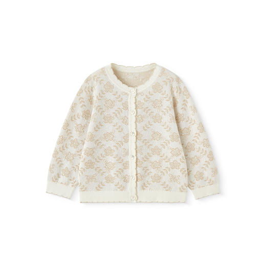 【高定系列】英氏儿童毛衣春长袖百搭女童针织衫2025新款开衫外套 商品图4