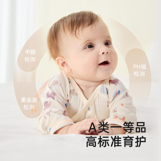 【商场同款】英氏婴儿衣服四季透气小宝宝家居服睡衣上装2025新款 商品图3