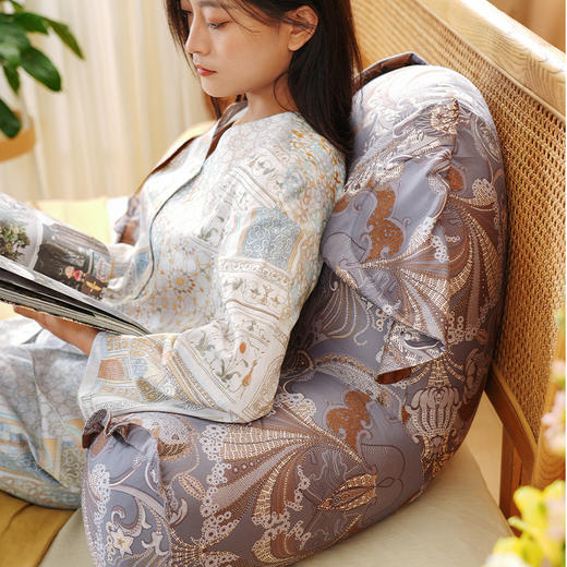 红蓝大象多功能腰靠软包大靠背卧室榻榻米护腰枕沙发飘窗可拆洗 商品图1