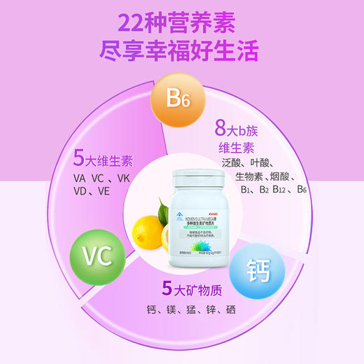 GNC 健安喜 WOMEN'S ULTRA MEGA 多种维生素矿物质片 60g/瓶 商品图3