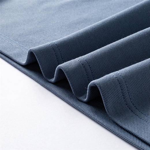 罗蒙男士秋冬保暖Polo衫含羊毛蚕丝双面磨毛撞色领商务长袖polo衫男t恤 商品图10