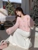 张心子【樱花白茶】仙女慵懒风宽松弹力手工羽毛毛衣 U2411095 商品缩略图3
