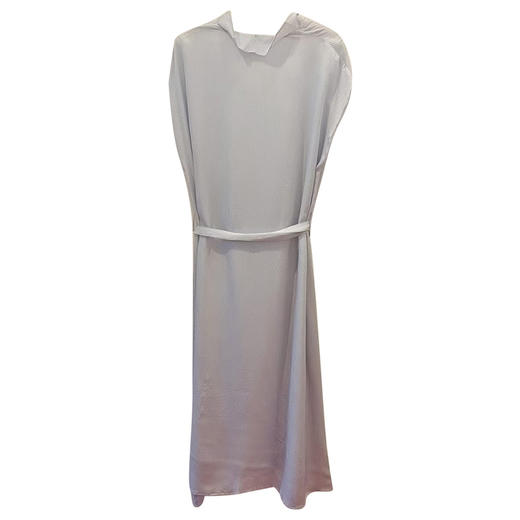 VIVIAN LIU TZ2414103梅春女装新款V领花边系带无袖长款连衣裙 商品图1