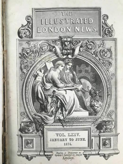 41*30cm！1874年上半年 伦敦新闻画报 数百幅版画插图 布脊精装8开 商品图2