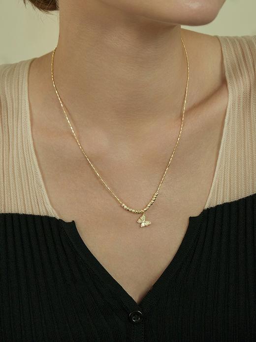 Oflye潮流饰品  金色蝴蝶项链新款轻奢设计感高级颈链配饰 商品图0