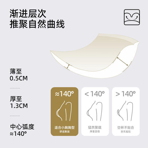 【多款可选】熳洁儿 100%桑蚕丝里料养肤美胸小胸聚拢内衣无痕承托侧收蕾丝24261540/24261512 商品图3