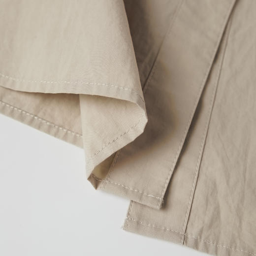 ROMI STUDIO高定品质~休闲轻奢纯色+气质浅卡其V领衬衣T3309 商品图4